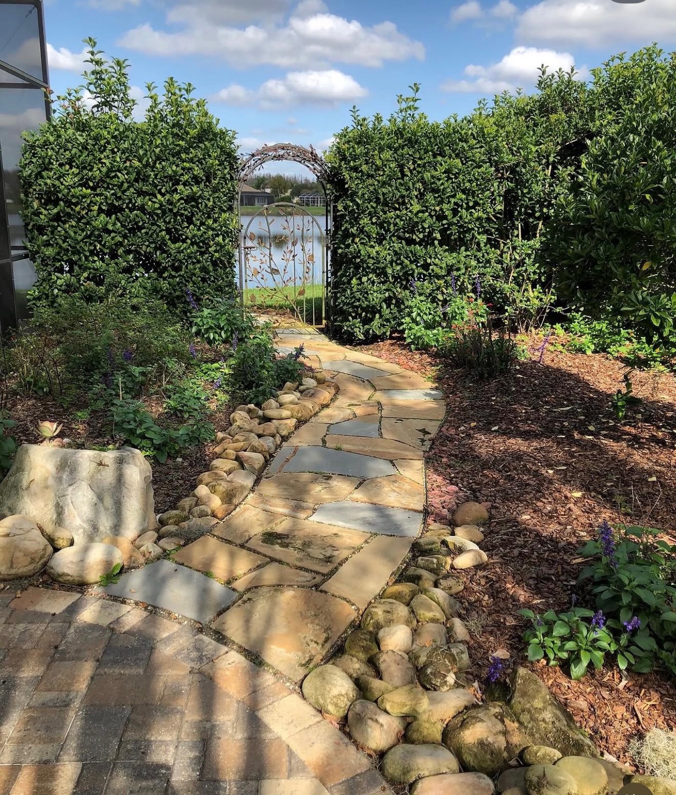 Stone walkway